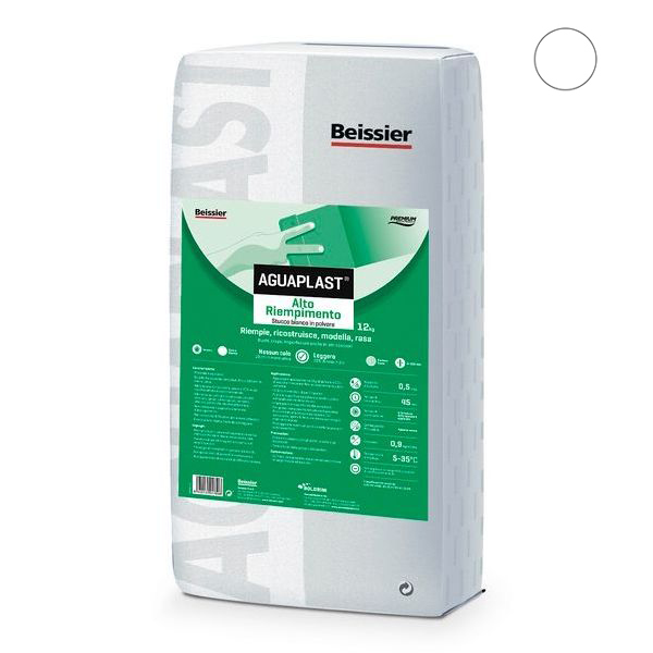 Aguaplast Alto Riempimento Stucco in Polvere Bianco KG12 - AGUAPLAST
